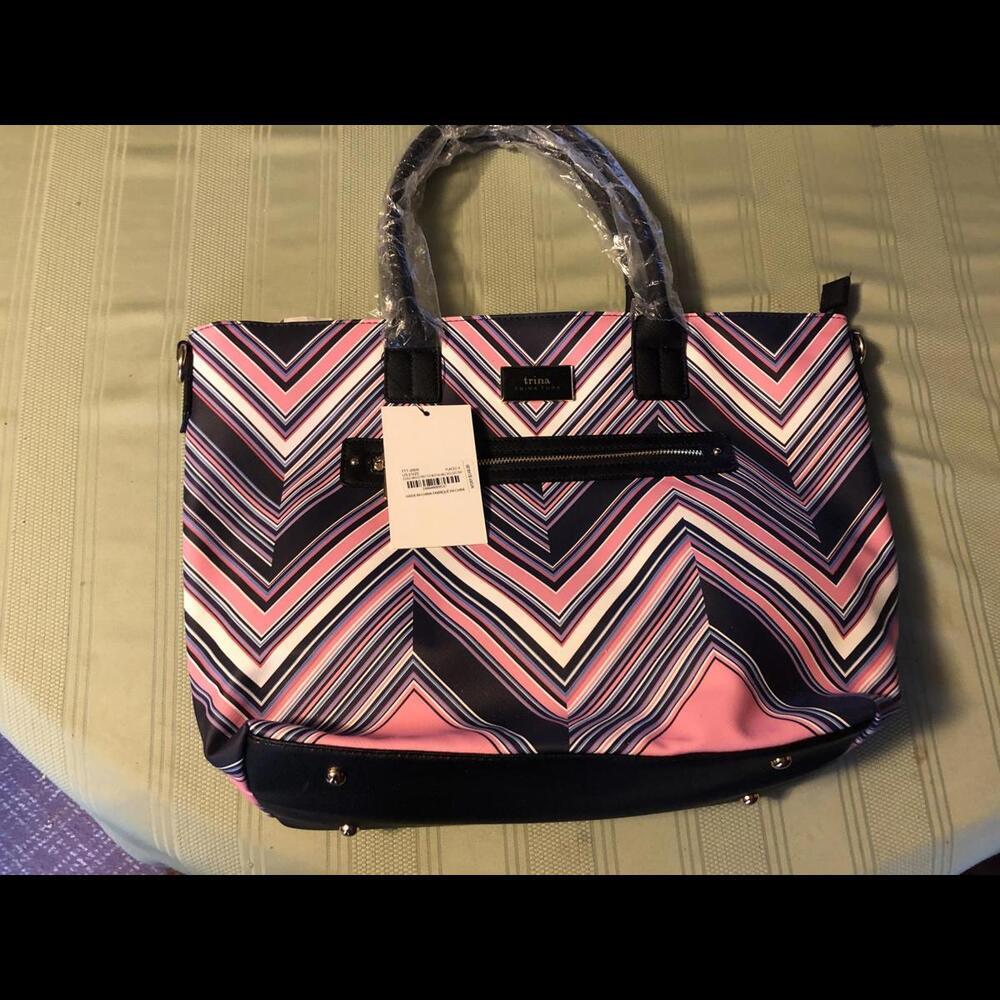 Trina Turk Chevron Pattern Stylish and Functional Tote